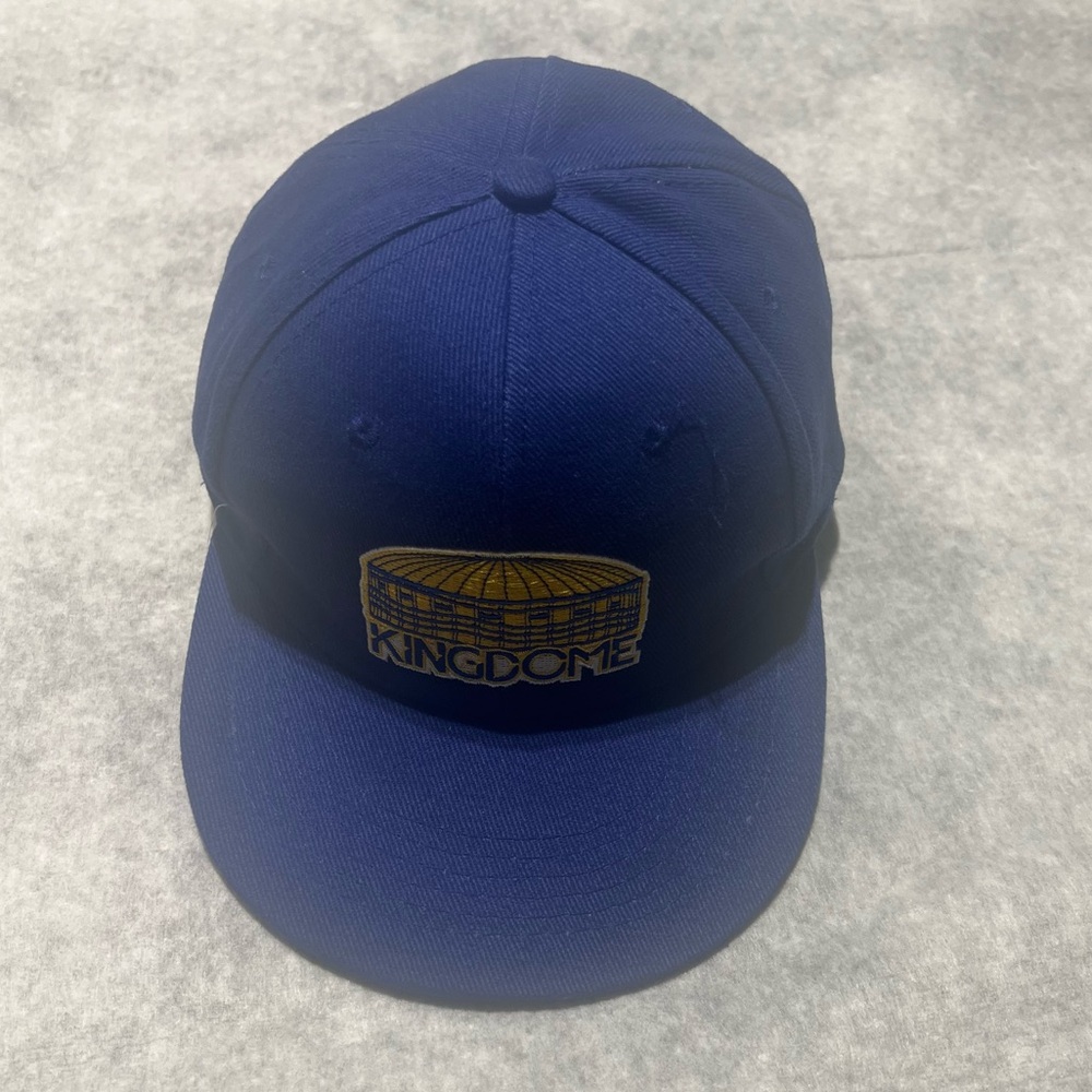 Vintage KingDome Seattle Mariners Hat Cap Alaska Airlines Blue SnapBack VTG